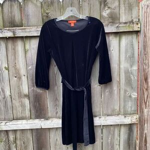 Joe Fresh Black Velour dress sz. S